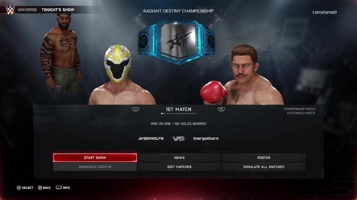 WWE 2K25 Imagine Creative Wrestling PLE New Beginnings Final Countdown