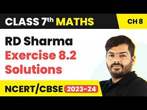 Class 7 Maths Linear Equations in One Variable | RD Sharma Ex 8.2 Solutions | Class 7 Maths