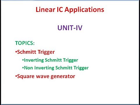 Schmitt Trigger using OP AMP | Square wave Generator using opamp | Astable MultiVibrator |LICA U-4-4