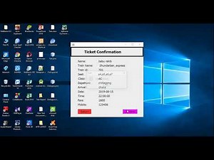 Train Ticket Booking System using java NetBeans