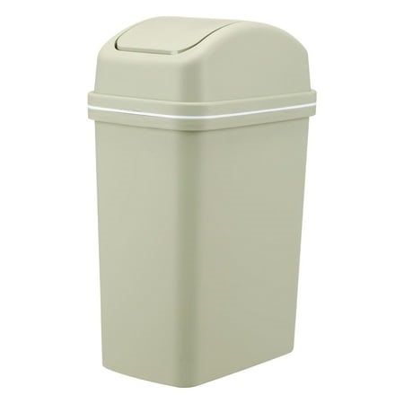 TopLLC Household Garbage Cans Living Room Kitchen Seam Thickened Shaking Lid Press Large Capacity Plastic Cream Wind With Lid Garbage Cans garbage bin - Walmart.ca