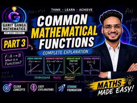 Common Mathematical Functions Explained! 🔥 Every Student Must Know | Part 3