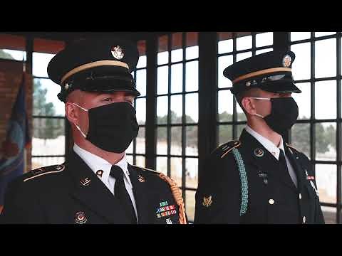Military Funeral Flag Presentation - Ft. Logan Cemetery Colorado