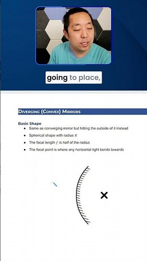 Diverging (Convex) Mirror Explained in 30 Seconds 🔍 Physics Made Easy