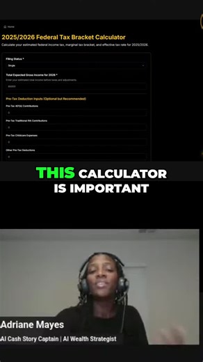 #taxcalculator #federaltax #financialplanning #aitools | Adriane Mayes