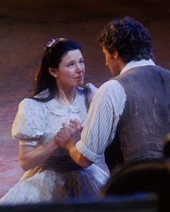One more sleep before we're grabbing our surrey and heading to the cinema! 🤠 Who else is excited to see Rodgers & Hammerstein's Oklahoma! starring Hugh Jackman in movie theaters this week to celebrate its 25th anniversary? See where it's playing near you here: https://bit.ly/3NyovSH | Rodgers & Hammerstein