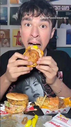 IN-N-OUT BURGER FEAST 🍔🍟 Secret sauce, molten cheese & animal style pulls! #mukbang #innout