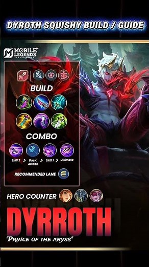 Best Dyrroth One Shot Build 2026 🔥 Full Damage Guide