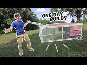 Emergency Portable DIY Chicken Coop/ Day in the life of starting a farm