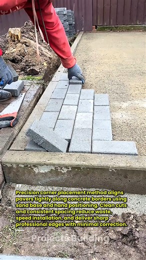 Clean Corner Paver Trick Pros Use for Perfect Edges