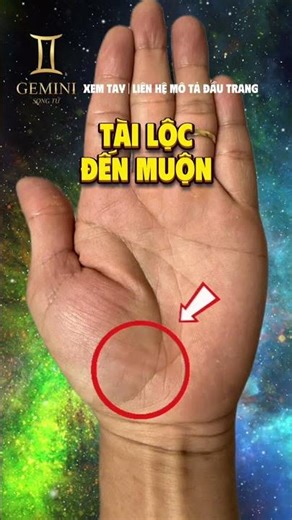 Fish tail - Late-blooming fortune #coutgemini Palm reading. Zalo: 0903 790 765