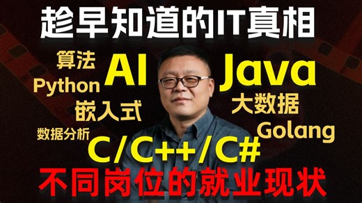 IT行业不同岗位2026的真实就业真相，想入坑的程序员千万注意：选择>努力！（马士兵-码士集团）