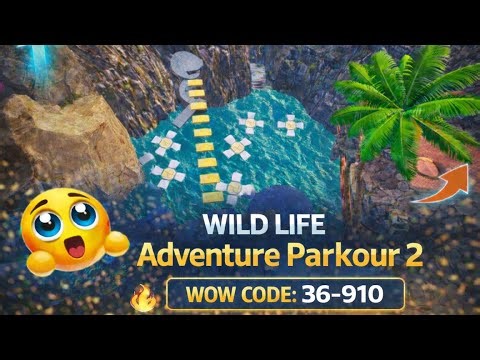 BGMI Wild Life Adventure Parkour 2 🌴 | WOW Code 36910 | Easy Parkour Challenge | BGMI Parkour Map