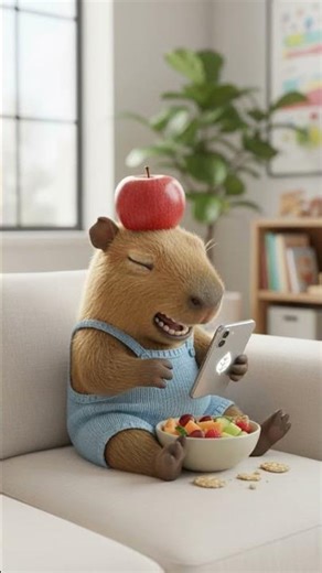 Why is this baby capybara crying? #entertaininganimals