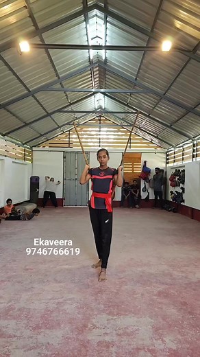 Double staff spinning 🔥 #stickrotation #flexibility #culture #martialarts | Vishnu Lal