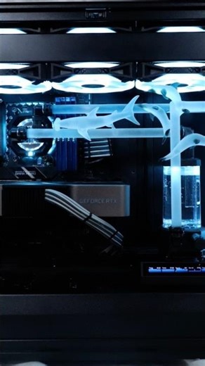 When a glassblower builds a PC — with real molten tubing. #glassblowing