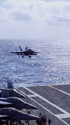 37K views · 1.3K reactions | Flight Operations at U.S. Navy Aircraft Carrier |  by US Navy | #FlyNavy #F18 #FighterJet | World Of Fighter Jets | Facebook