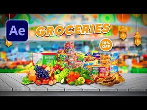 Grocery Products Promo in Adobe After Effects | Eid Special Offer Promo Template | Upcoming Tutorial
