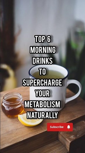 Top 6 morning drinks that kickstart your metabolism #healthy #health #healthylifestyle #metabolism