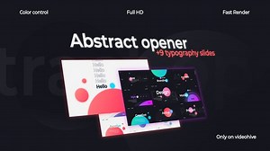 Download Abstract Opener | Typography Slides - FREE Videohive - aedownload.com