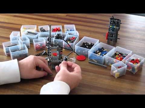Lego Pneumatic Engine - Build Movie (1 cylinder switchless) (tutorial)