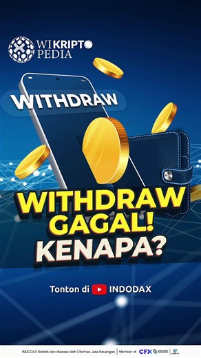 INDODAX on Instagram: "Kamu udah trading kripto, tapi pas mau withdraw (WD) malah bingung? Padahal, withdraw adalah proses penting buat narik saldo kripto atau rupiah dari exchange ke rekening bank atau wallet pribadi. Kalau kamu masih suka nanya “withdraw itu apa?” atau “kenapa WD bisa gagal?”, video ini wajib kamu tonton sampai habis. Di Wikriptopedia Part 91, INDODAX bahas apa itu withdraw, cara kerja WD, sampai tips biar proses penarikan dana lebih aman dan nggak salah langkah. Biar cuan kam