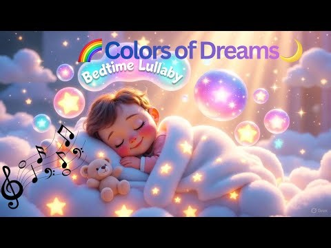 🎨 Colors of Dreams Lullaby | Peaceful Bedtime Song for Babies & Kids