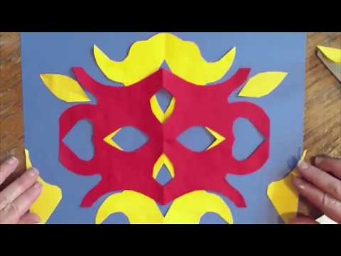 Cut Paper Design Symmetrical, and with Primary Colors