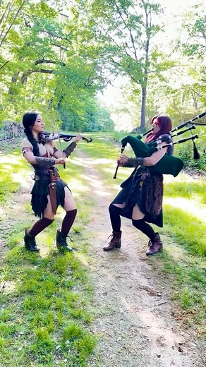 Come see us play Through the Fire and Flames on tour this October! (The full song is out Oct 6th and our album drops Oct 27th!) Mia x Ally Mia Asano Music #throughthefireandflames #ttfaf #dragonforce #music #musician #miaasano #piperally #allythepiper #cover #shred #metal #bagpipes #bagpiper #violin #violinist #rock | Ally the Piper