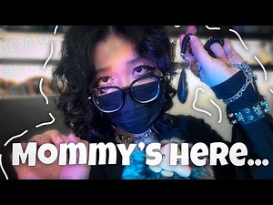ASMR Femboy Mommy 😼 Clicker Training, Eye Contact, You’re Safe (Be a Good Boy)
