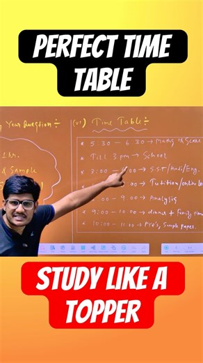 Toppers’s time table revealed | success routine #shortsfeed #shorts