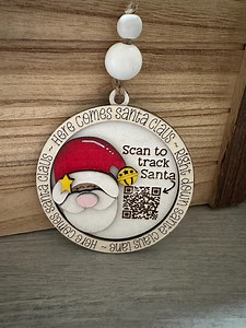 Interactive Santa Tracker Ornament With QR Code NORAD Christmas Magic - Etsy