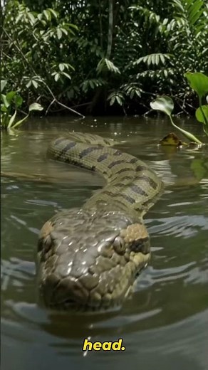 Anaconda: The Giant Snake of South America! 🐍😱 #shorts #wildlife