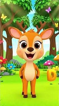 🦒 ABC Safari Animals A–Z | Learn Wild Animal Sounds & Phonics | UZR Learning #Shorts