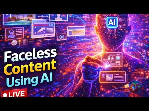How to Create Faceless Content Using AI LIVE REPLAY
