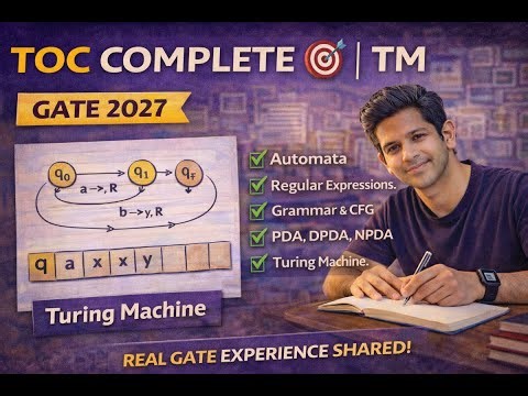 Turing Machine Explained | TOC Completed 🎯 | GATE 2027