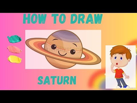 How to Draw Saturn Planet Super Easy step by step | Art tutorial