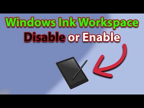Windows Ink Workspace — Disable or Enable (Registry Method) | Windows 11/10