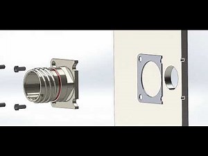 Sealing Square Flange Hermetic Connectors with Blind Mounting Holes