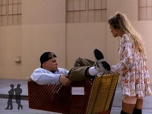 Shopping cart chase | THE DOUBLE 0 KID (1992) | Two Coreys Forever