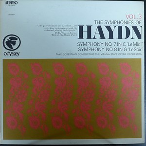 Haydn, Max Goberman, The Vienna State Opera Orchestra - The Symphonies Of Haydn Vol. 3