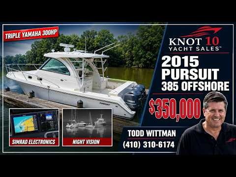 2015 Pursuit OS 385 Offshore - $350,000 - Todd Wittman (410)310-6174