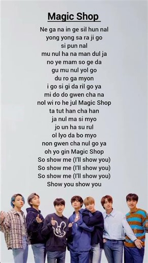 BTS - Magic Shop Lyrics #bts #magicshop #bts_magicshop #kpop #shortsfeed #lyrics #foryou #btsarmy