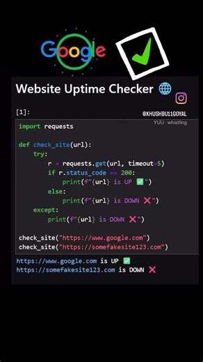 Website uptime checker