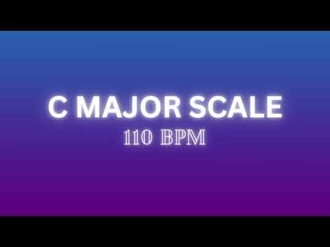 🎵 C Major Scale Practice - 110 BPM - Ear Training (15 Minutes)