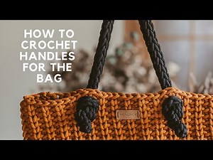 How to crochet handles for the tote bag