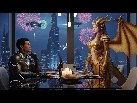 Alone on Christmas—Until a Dragon Woman Invited the Human to Dinner | HFY Sci-Fi Story