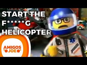 A man has fallen into the river in LEGO City but the helicopter won't start