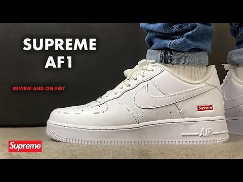 Supreme Nike Air Force 1 Low White Review and On Feet