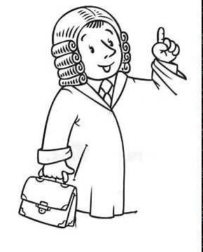 How To Draw A Lawyer - Court Attorney Drawing